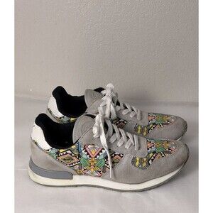 Inkkas Prickly Jogger Cactus Suede Geometric Shoes Womens Size 10 Mens Size 8
